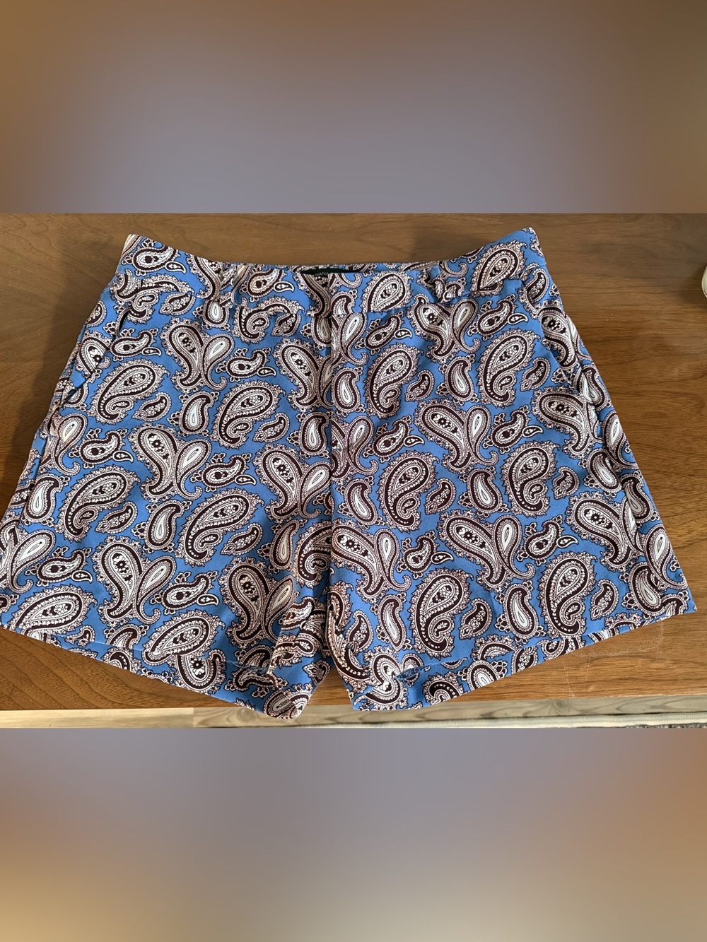 Banana Republic Light Blue Paisley shorts